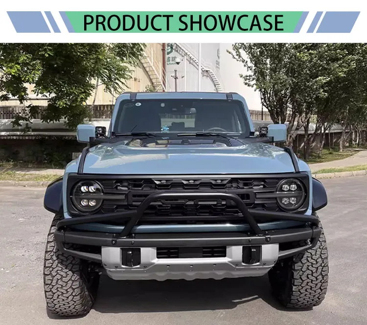 High Steel Front Bumper Bull U-Bar Detail 1