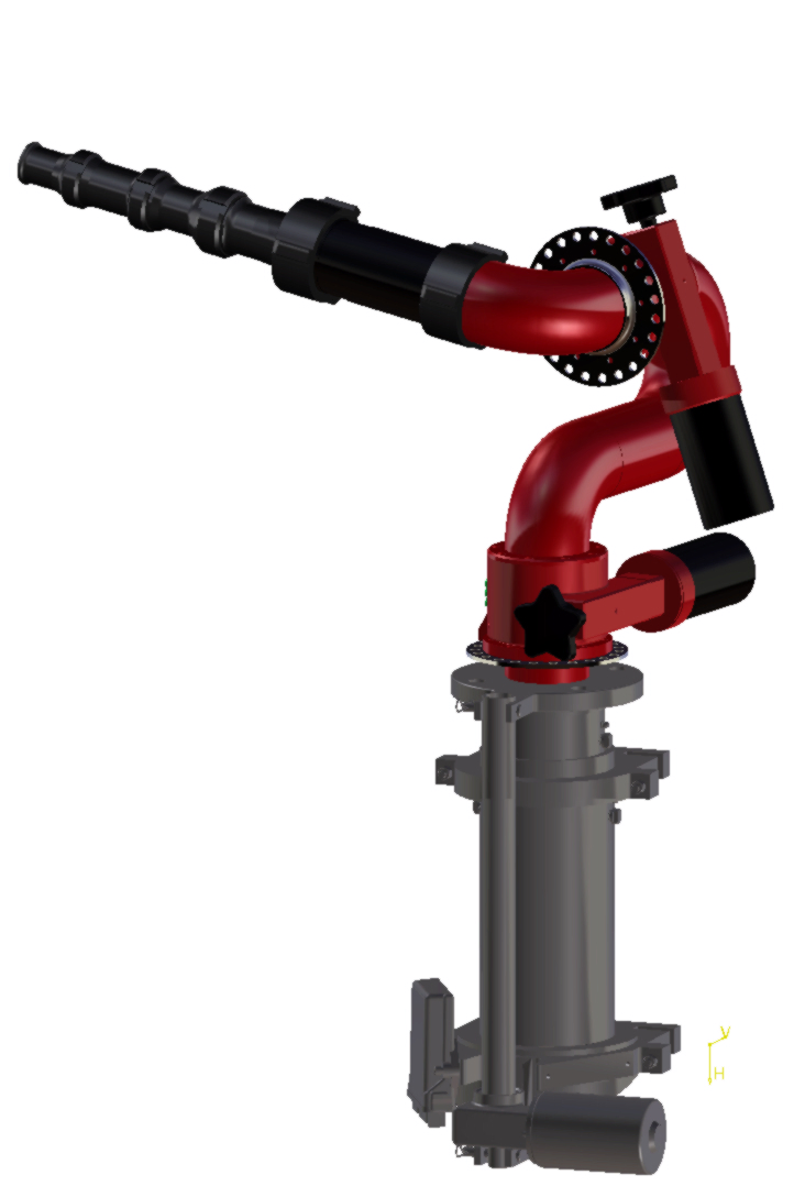 Remote Controlled Fire Protection Fire Truck Used Fire Monitor Extender