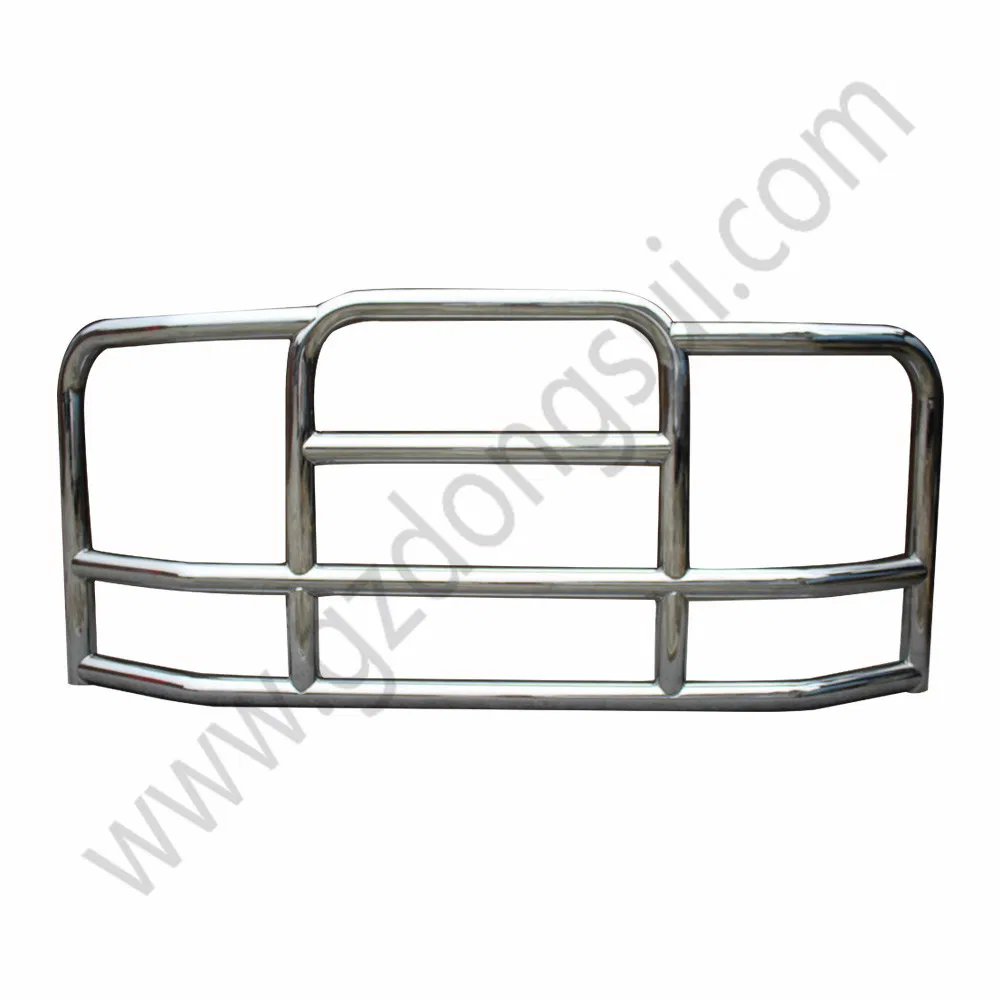 Car Accessories 304 Stainless Steel Custom Heavy Duty Truck Grille Guard Deer Guard for Semi Truck