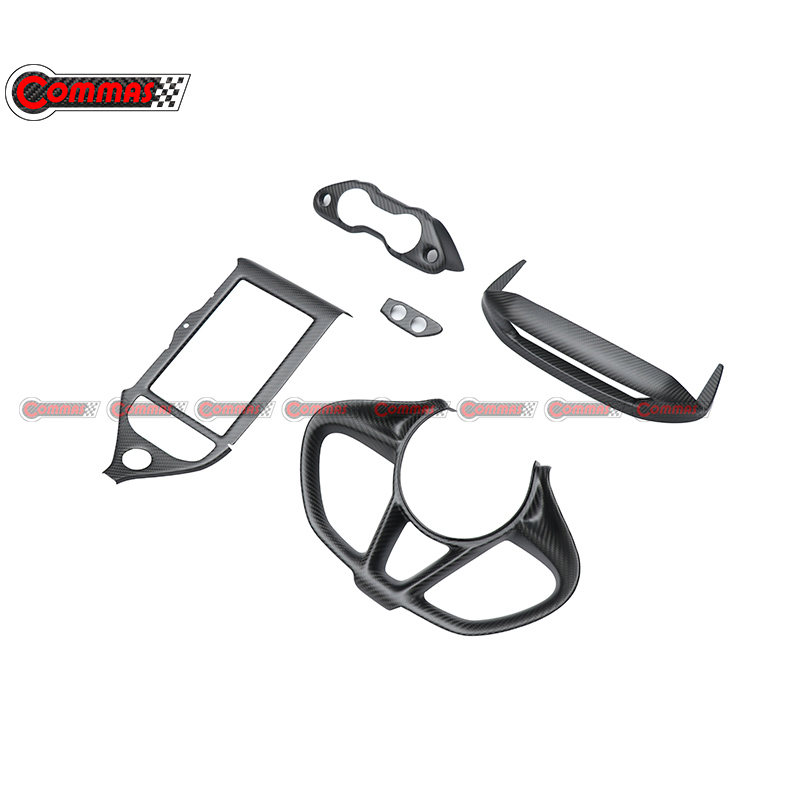 Real Carbon Fiber Dashboard Cover Center Console Interiors for Mclaren 720s Carbon Fiber Interior Trim for Mclaren 720s Carbon Fiber Interior Decoration