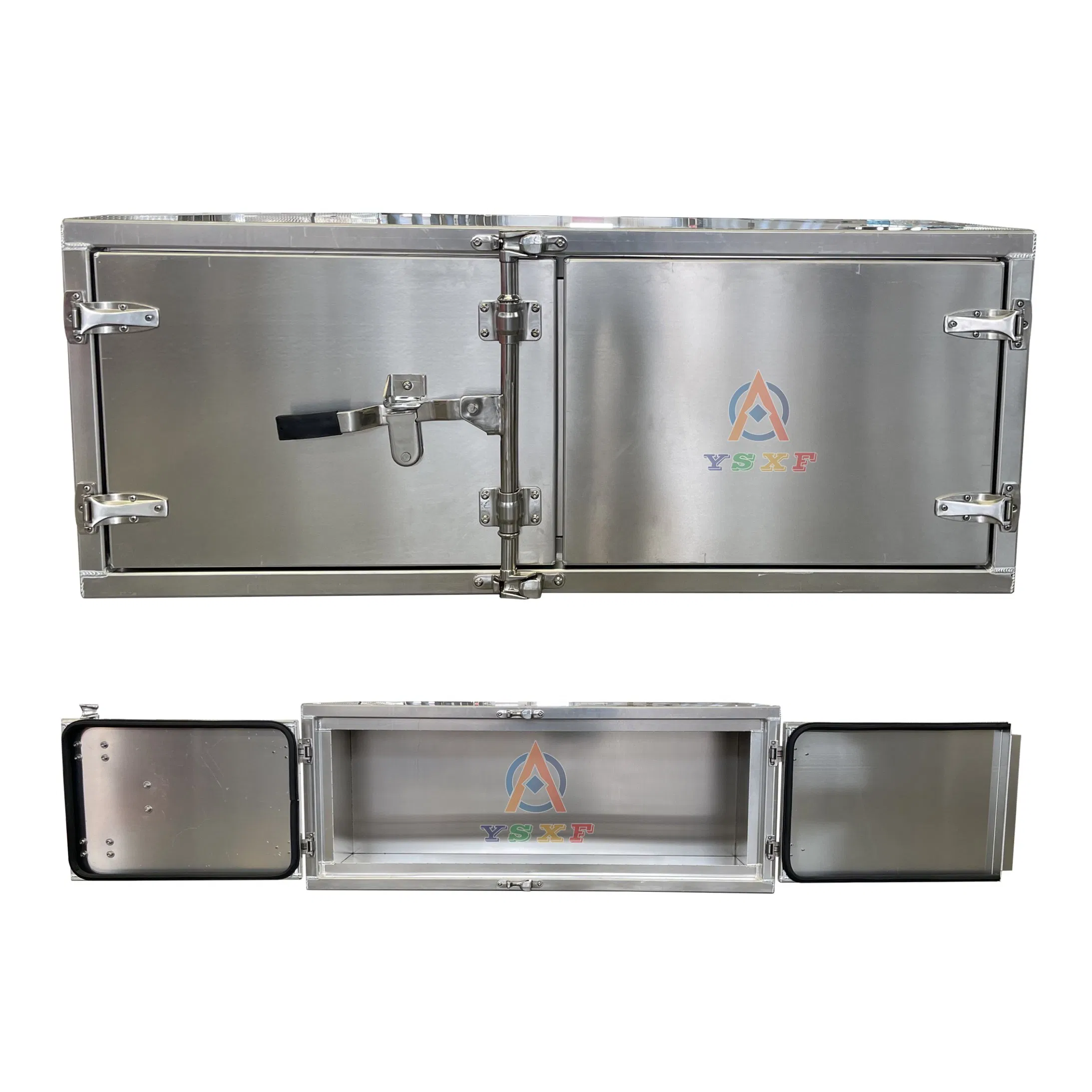 18"*24"*60"/ 24"*24"*60" OEM Logo/Size Waterproof Aluminum Semi Truck Tool Box