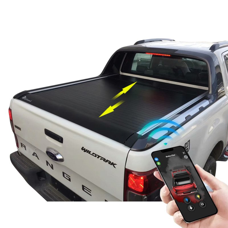 Zolionwil Waterproof Roller Lid Pickup Truck Bed Tonneau Cover for Ranger Wildtrak