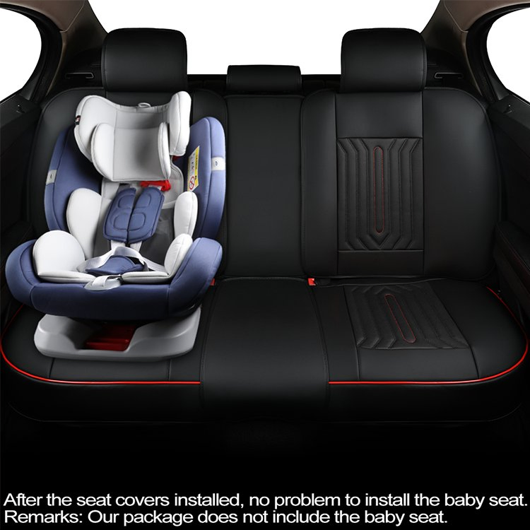 Xiangta Popular Design Nappa Leather Car Seat Cover 5 Seats Set All Seasons Use