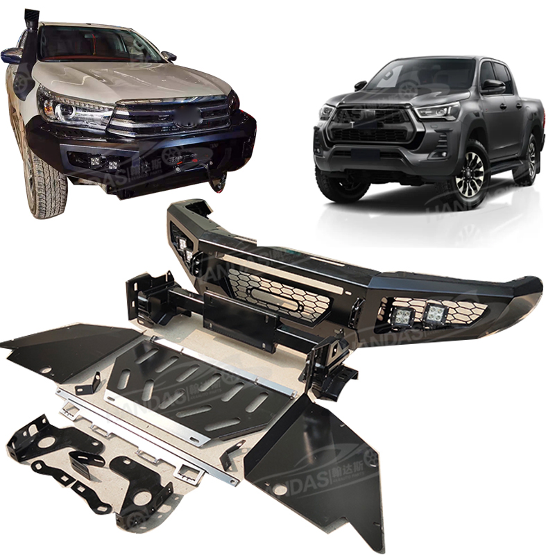 Bull Bar Factory Pickup Truck Front Steel Bull Bar Bumper Guard Universal for Hilux Revo Rocco Pickup Trucks