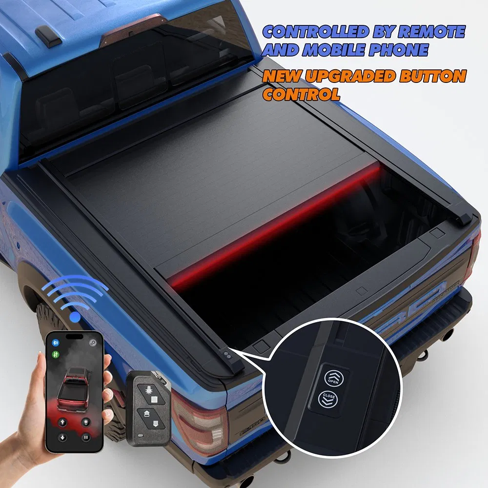 Wholesale Pickup Truck Electric Roller Lid Automatic Retractable Hard Bed Cover Tonneau Cover for Ford F150