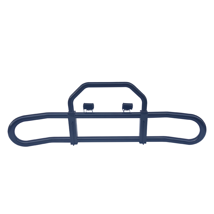 Handas Heavy Duty Truck Iron Steel Deer Guard Heavy Truck Grille Guard Front Bumper Deer Guard with Lights for Volvo Semi Truck