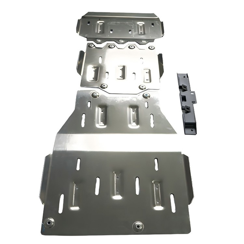 Protecting Engine Lower Guard Silver 8mm Aluminum Skid Plate for Toyota LC250