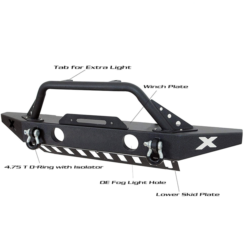 Pickup Offroad Modify Accessories Steel Truck Sport Bumper Guard Front Bumper Bull Bar for Fj Cruiser