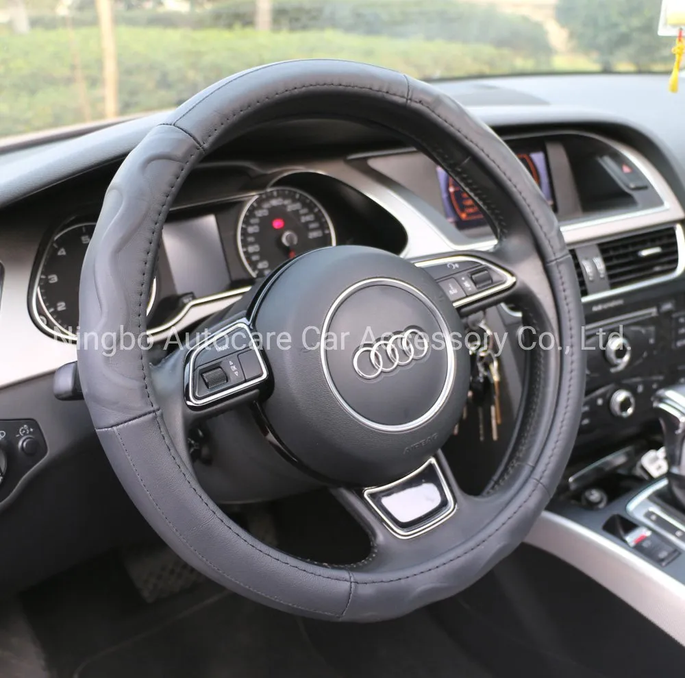 Genuine Leather Steering Wheel Cover
