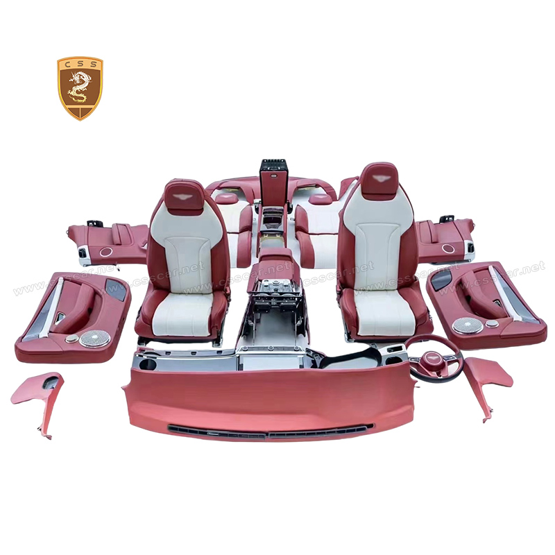Bentley Brand New Interior Upgrade Kit Dashboard LCD Screen Door Panels Leather Seat Cover for Bentley Continental Gt