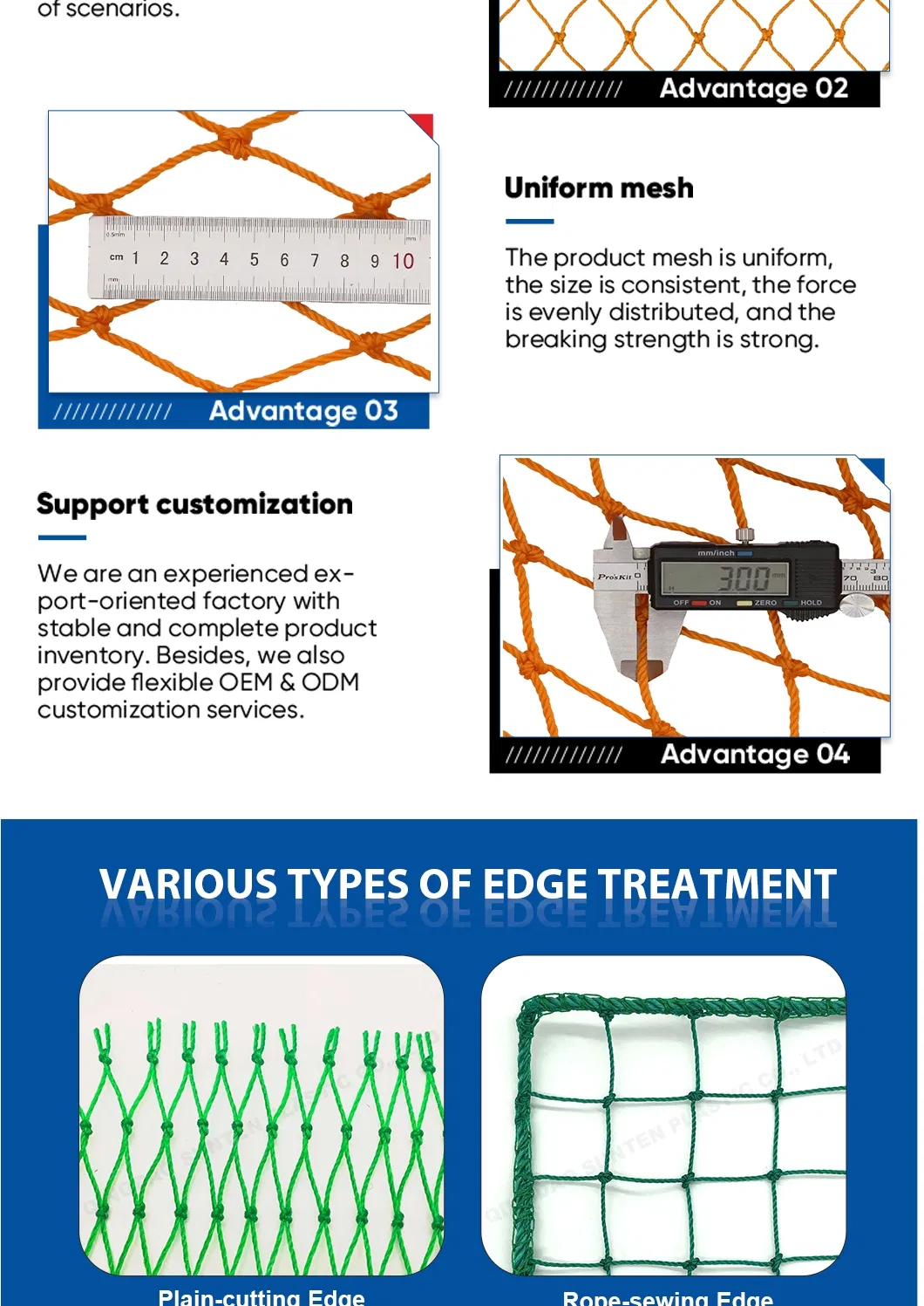 Safety Netting Usage