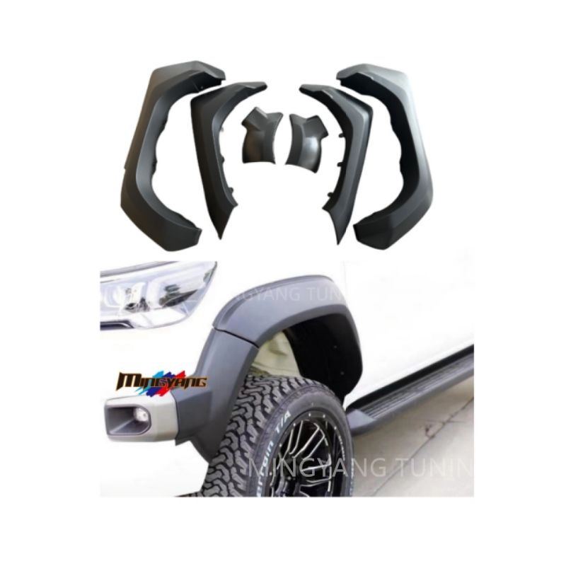 2023 Design Car Exterior Part Fender Flares Wheel Arches for Toyota Hilux Rocco 2021 2022