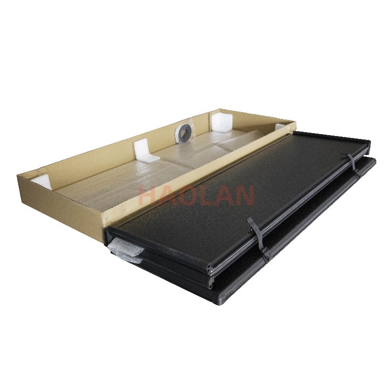 OEM Aluminum Alloy Tonneau Cover Truck Bed Cover Hard Tri Folding Tonneau Cover for Tacoma /Revo/Vigo/Np300/L200/RAM /Gmc/F150/Toyota Tundra