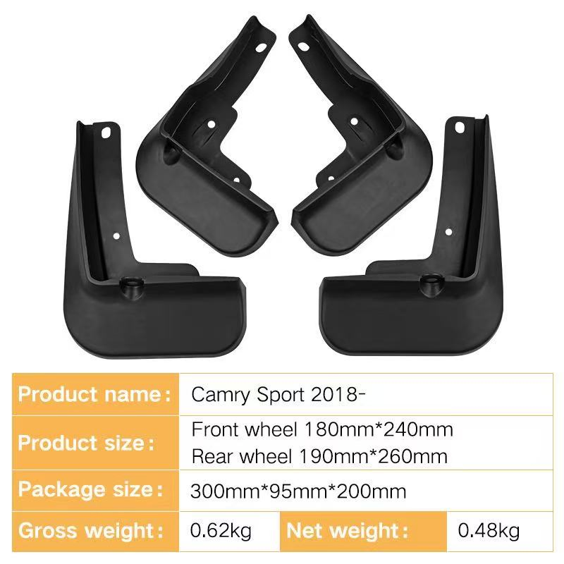 Mud Flaps Kit for for Chr Corolla RAV4 Camry Highlander Mud Splash Guard Fender Front and Rear 4-PC Set