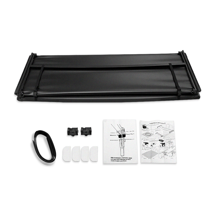 4X4 Pickup PVC Soft Tri Fold Tri-Fold Truck Bed Tonneau Cover for Ford F-150 F150 Ranger Wildtrak Nissan Navara Np300 2021