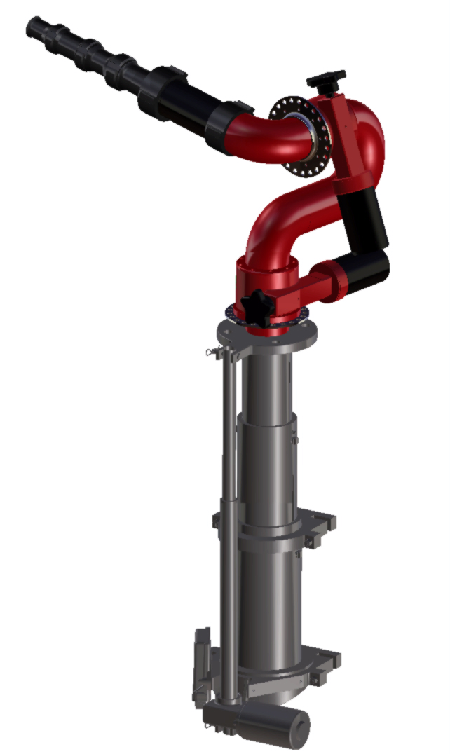 Electric Controlled Truck Fire Fighting Extender Gun Equipment