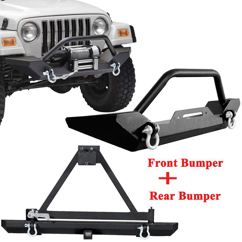 Handas Factory Wholesale Fit Offroad Truck Rear Bumper Bull Bar for Tj Jk Jl Accessories