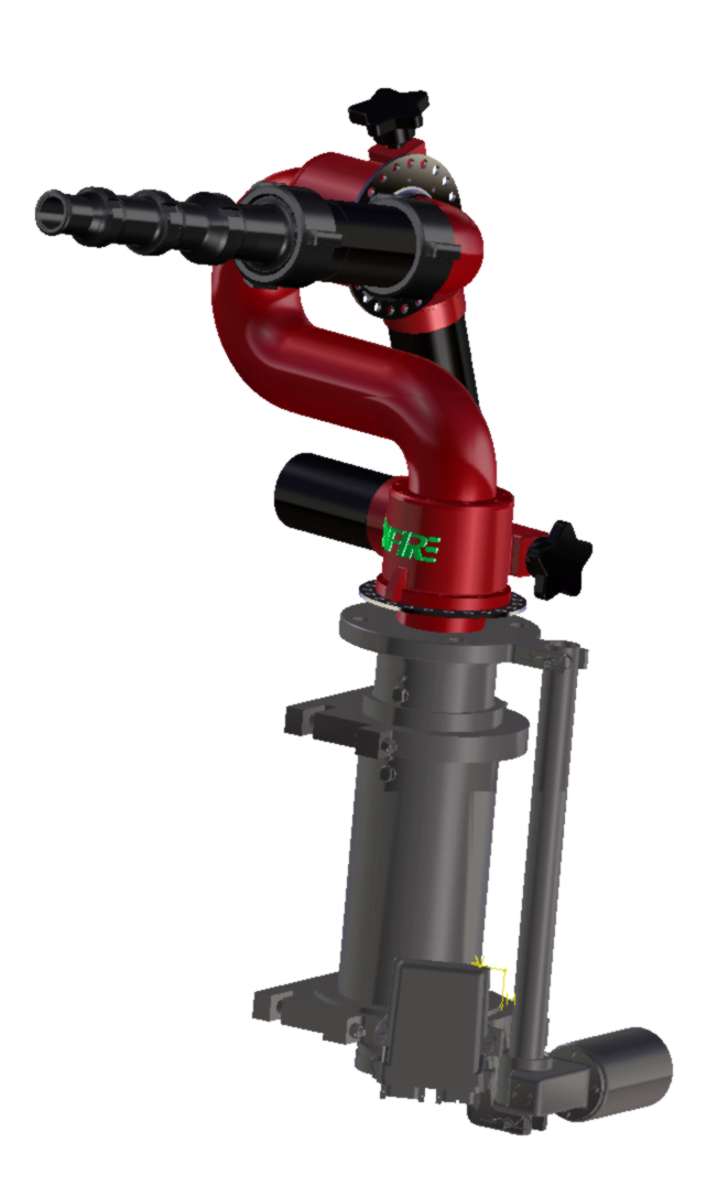 Remote Controlled Fire Protection Fire Truck Used Fire Monitor Extender