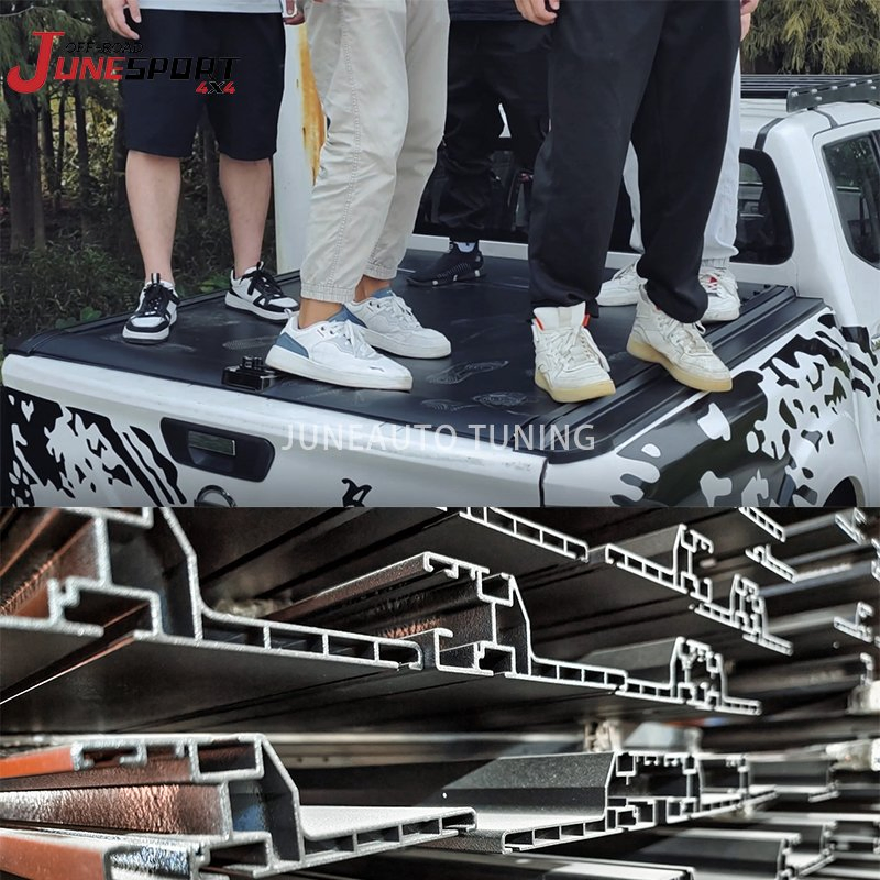 Customized 4X4 Roller Lid Shutter Cover Aluminum Pickup Truck Bed Manual Retractable Tonneau Cover