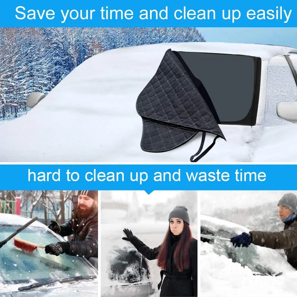 Windshield Snow Cover Ice Removal Wiper Visor Protector All Weather Winter Summer Auto Sun Shade for Cars Trucks Vans and Suvs