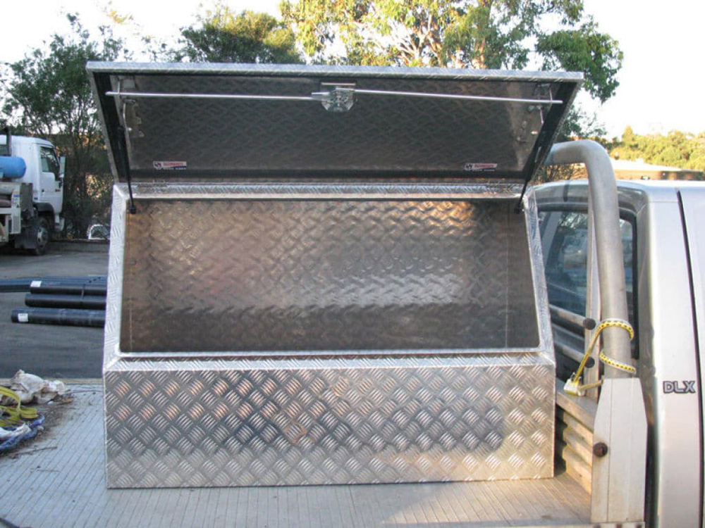 Custom Size Waterproof High Side Aluminum Pickup Truck Tool Box for Storage
