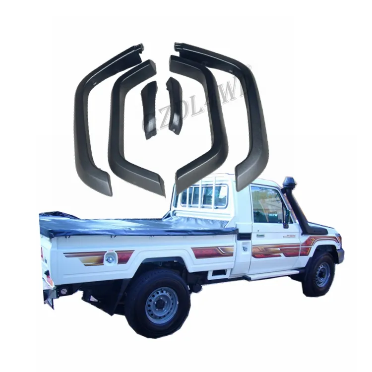 LC79 Pickup Fender Flares Front View