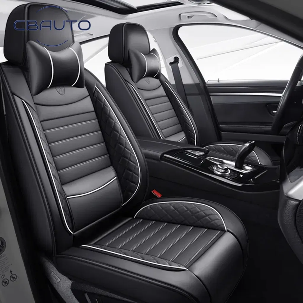 Cover Protector Set Seats Leather Waterproof Front Luxury Cushion Auto Back Customized Leat and Rear Car Seat Cover