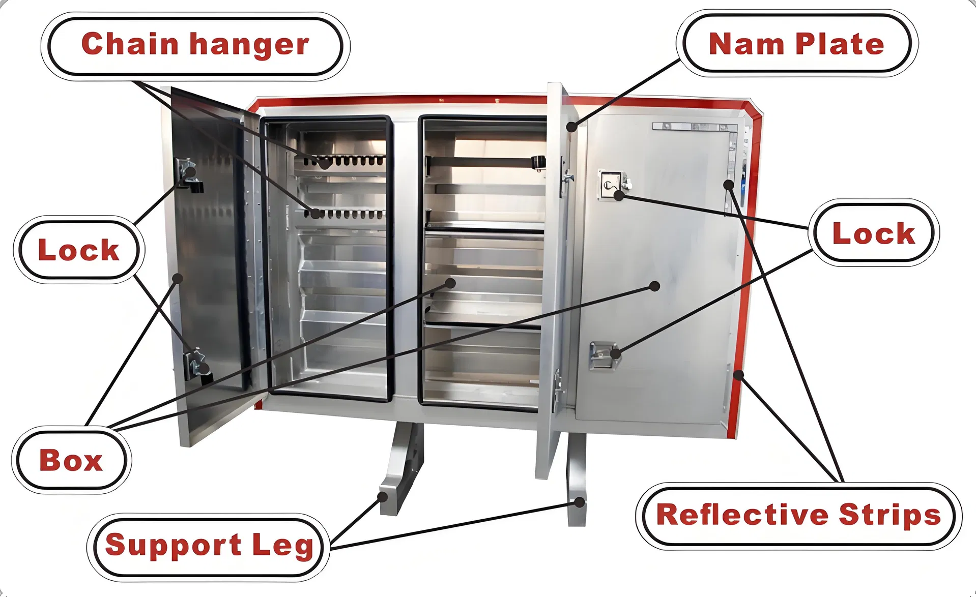 Semi Truck Trailer Aluminium Toolbox