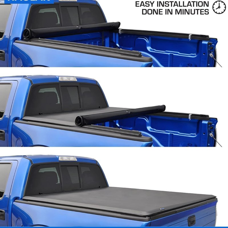 OEM High Quality Soft Roller Cover 4X4 Pickup Universal Roller Lid Tonneau Cover for Dodge RAM1500 5.7FT and 6.5FT