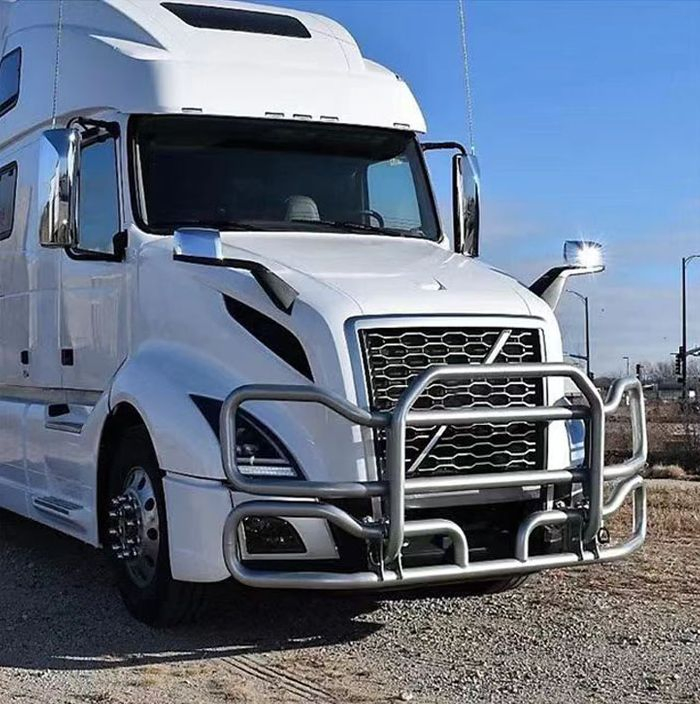 304 Stainless Steel Grille Guard for Volvo Kenworth T660 Peterbilt 386 Freightliner Cascadia International Prostar