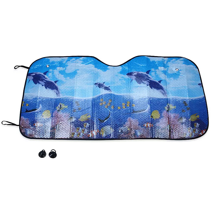 Full Color Printing Foam Aluminum Car Sunshade Sun Shade
