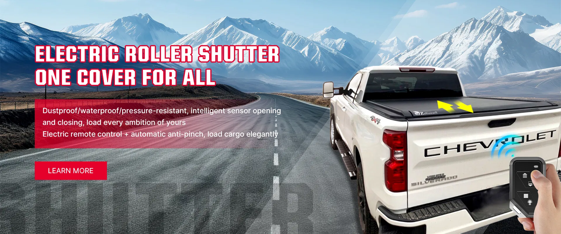 Aluminum Retractable Electric Roller Lid