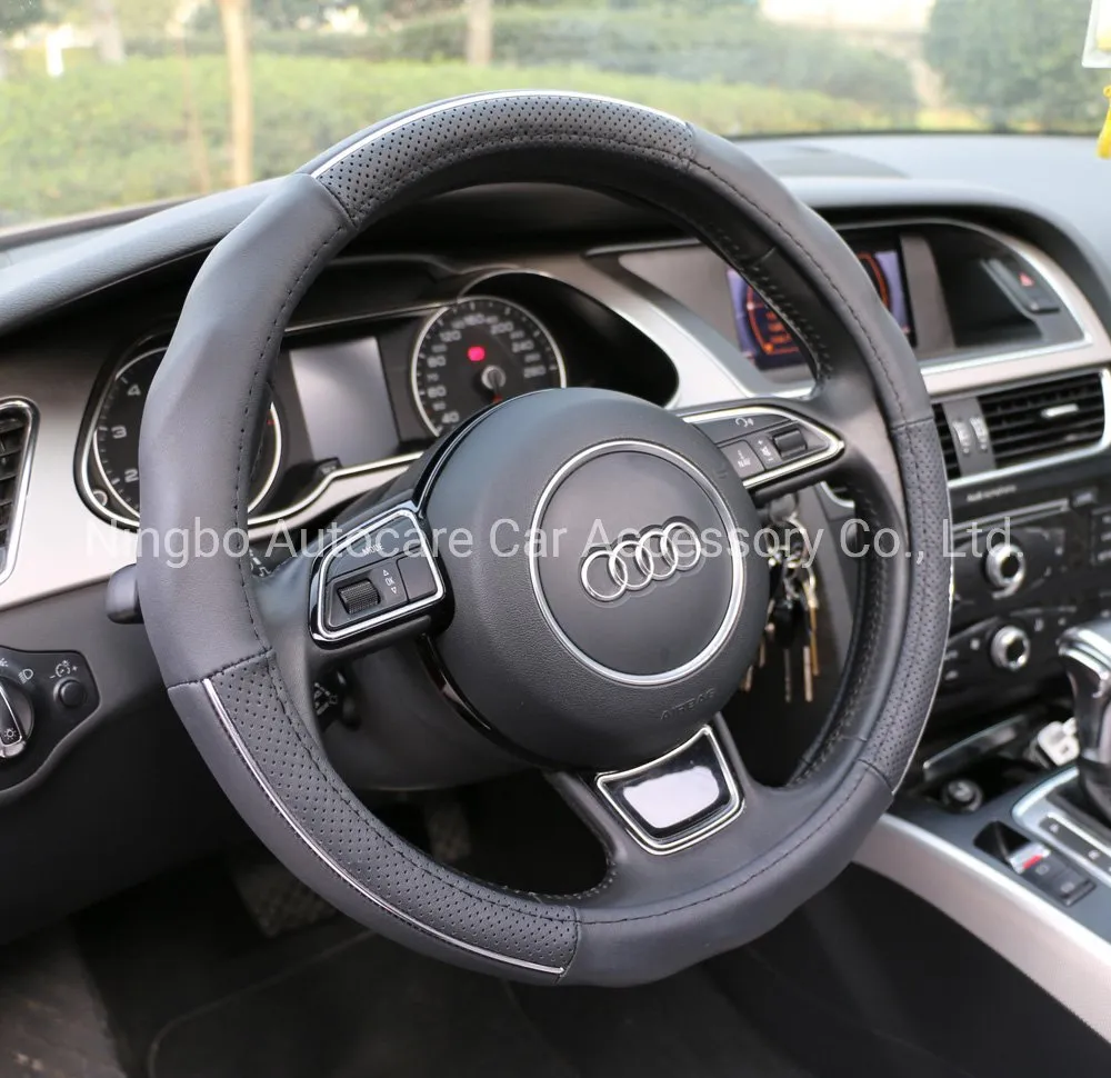 Genuine Leather Steering Wheel Cover