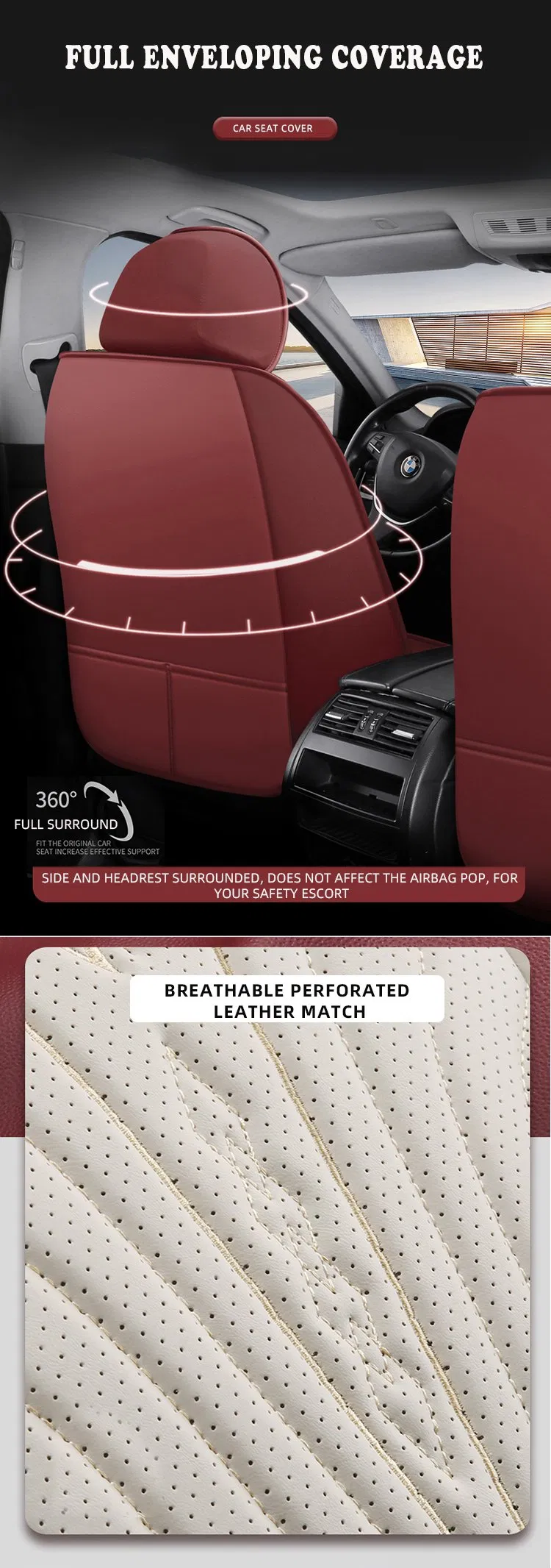 9D Universal Seat Cover Detail 4