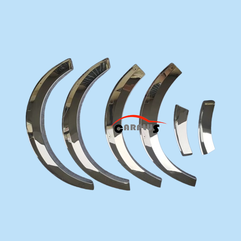 Car Fender Flare for Hiace 2005 2018 Chrome Color Wheel Fender Flare Auto Wheel Arch Fender Flare Chrome Color