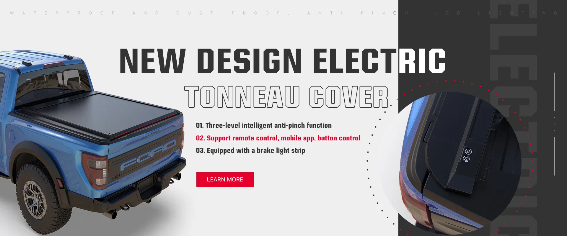 Electric Retractable Roller Lid Tonneau Cover