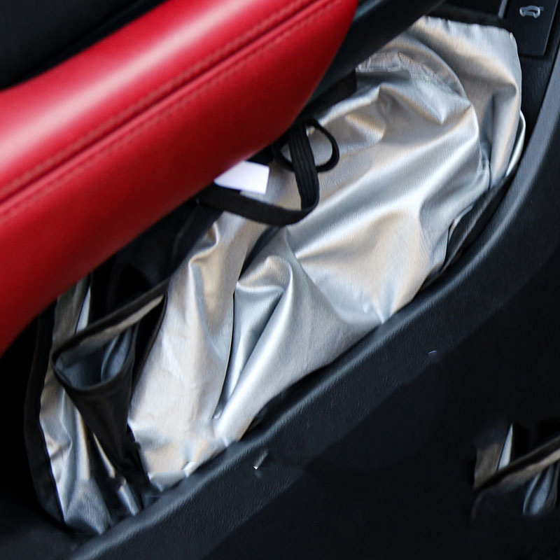 Popular Summer Car Coated Silver Double Rings Storage Sun Shade