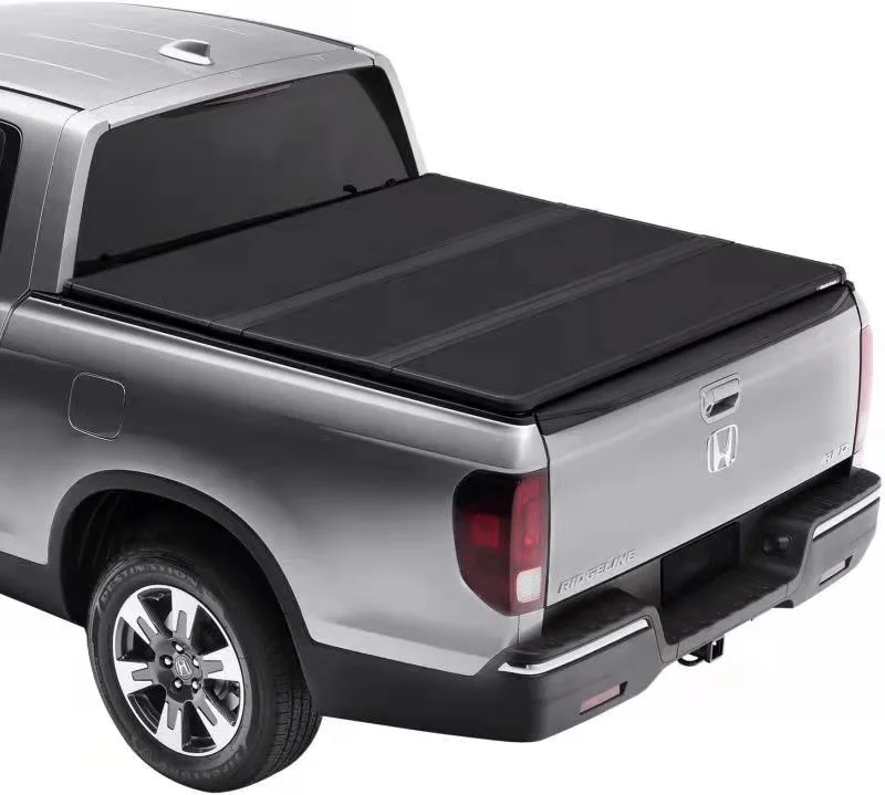 Auto Parts OEM Aluminum Alloy Pickup Truck Bed Cover Hard Tri Fold Tonneau Cover for Toyota Hilux Revo /Vigo, Pickup Truck Bed Cover for D40/Dmax/Np300/L200