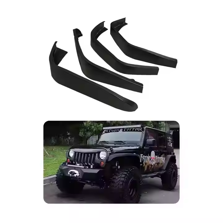 Aluminum Front &amp; Rear Fender Flares for Jeep Wrangler Jk Jl Jt