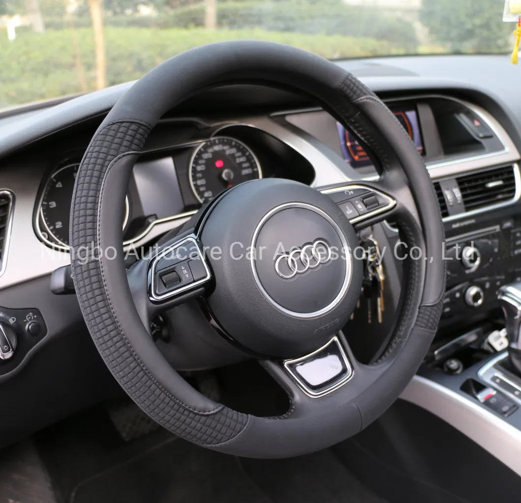 Genuine Leather Steering Wheel Cover