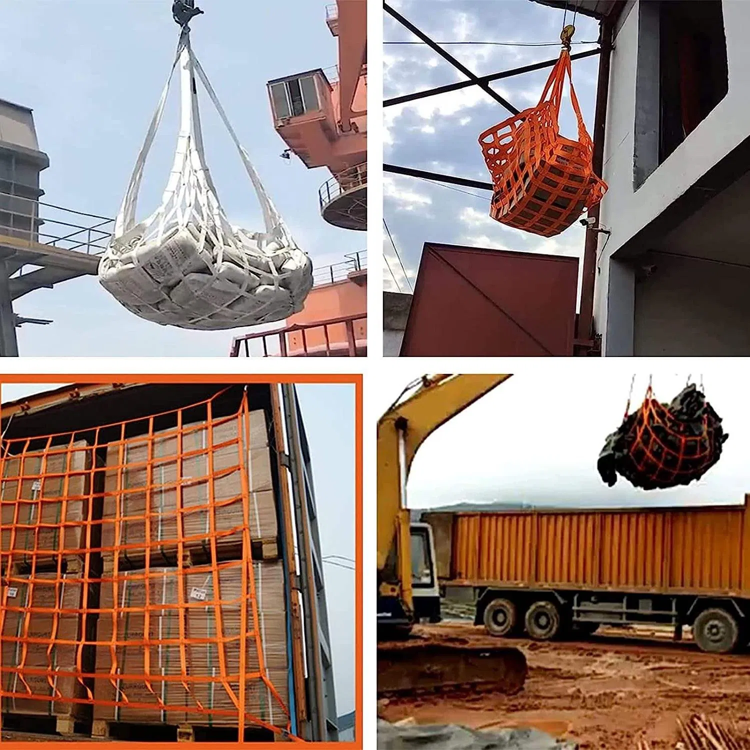 Polyester Cargo Lift Nets Are Installed to Prevent Cargo From Falling