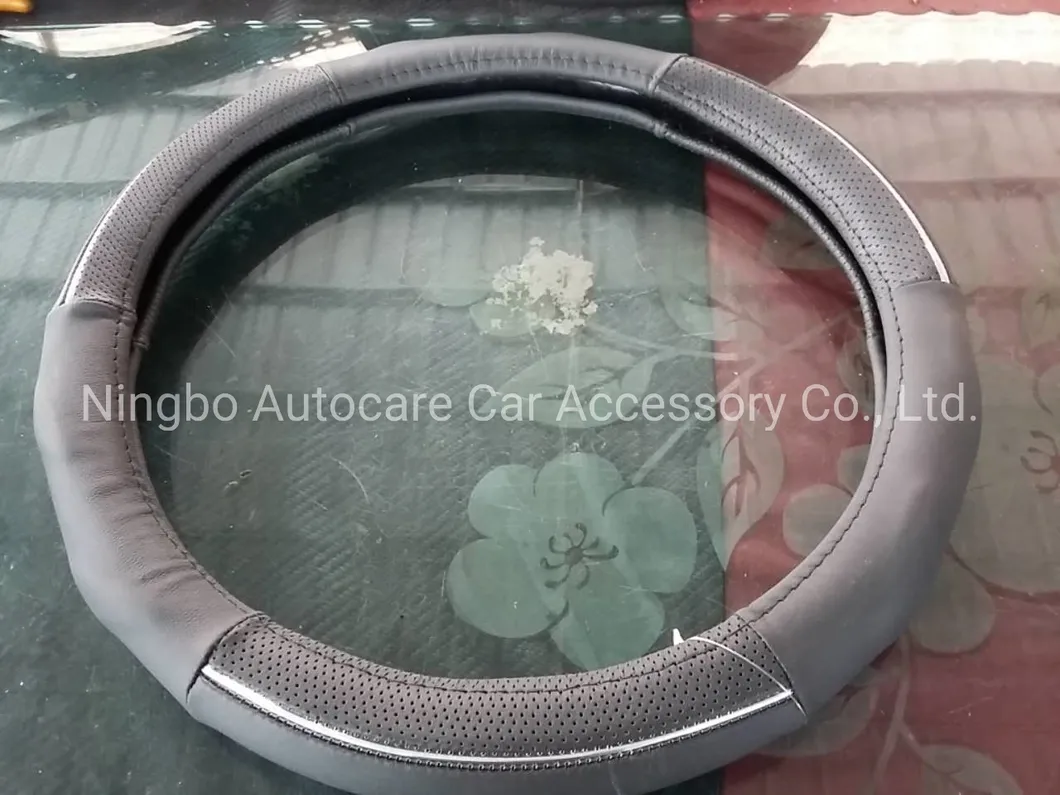 Genuine Leather Steering Wheel Cover