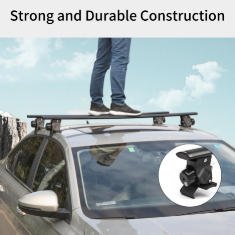 Kayaks and Camping Equipment Securely Roof Rack Crossbars