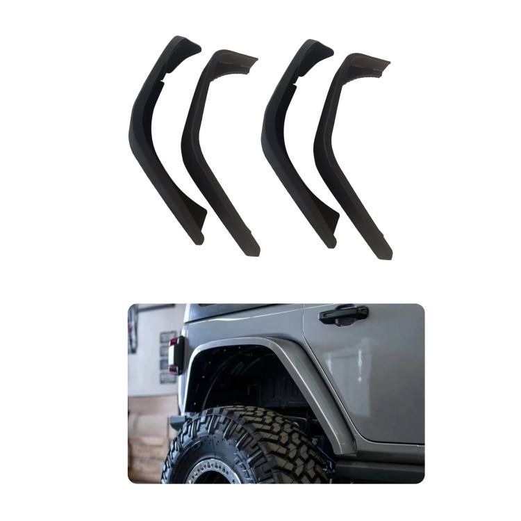 Aluminum Front &amp; Rear Fender Flares for Jeep Wrangler Jk Jl Jt