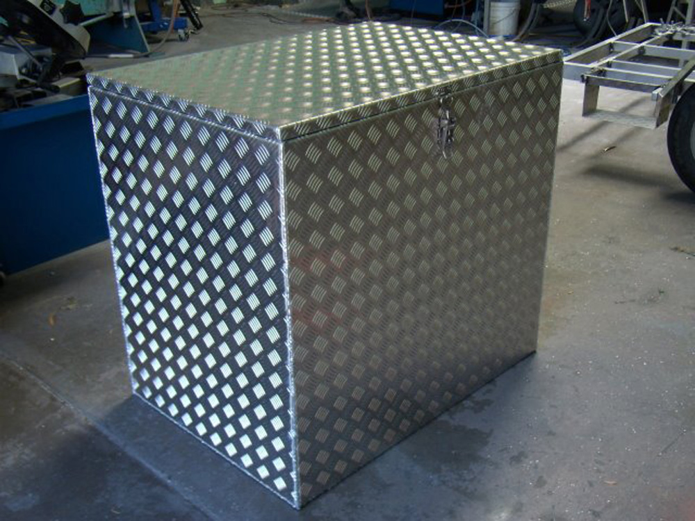 Custom Size Waterproof High Side Aluminum Pickup Truck Tool Box for Storage