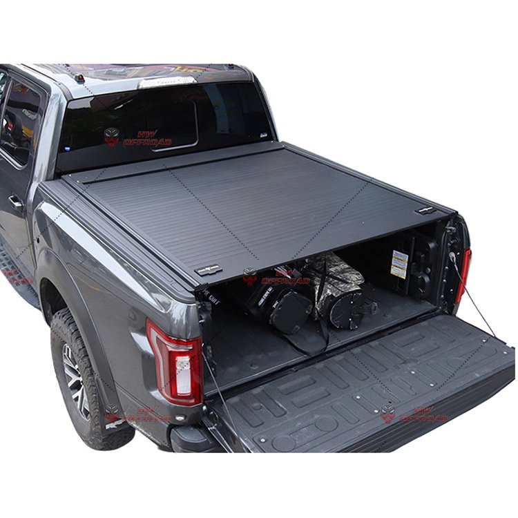 Manual Sliding Retractable Tonneau Cover for Ford Ranger 2012-2021 Raptor Truck Bed Cover with One-Lock