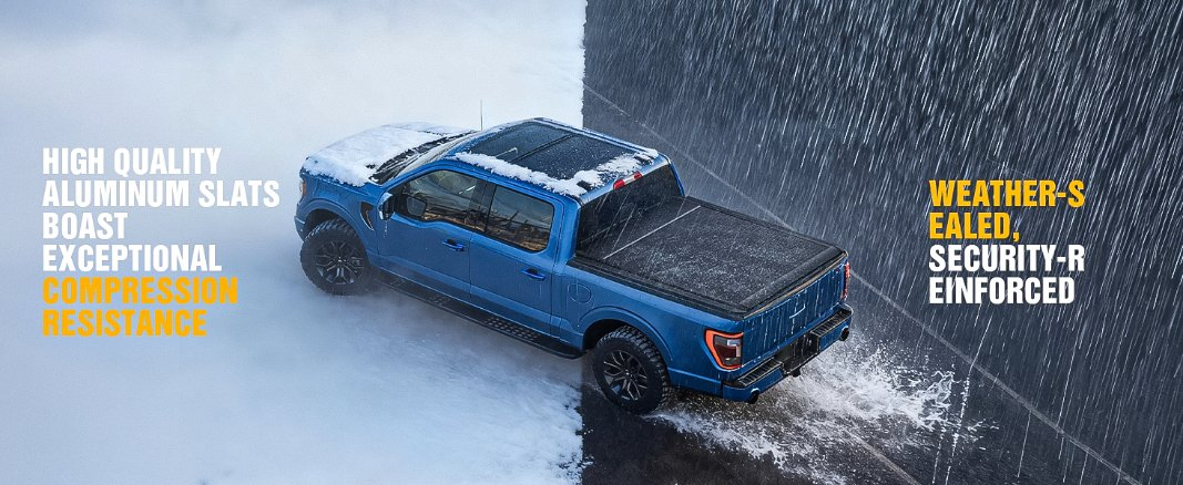 Cost-Effective Simple Operation Retractable Aluminum Tonneau Cover for Cargo Box Safeguarding