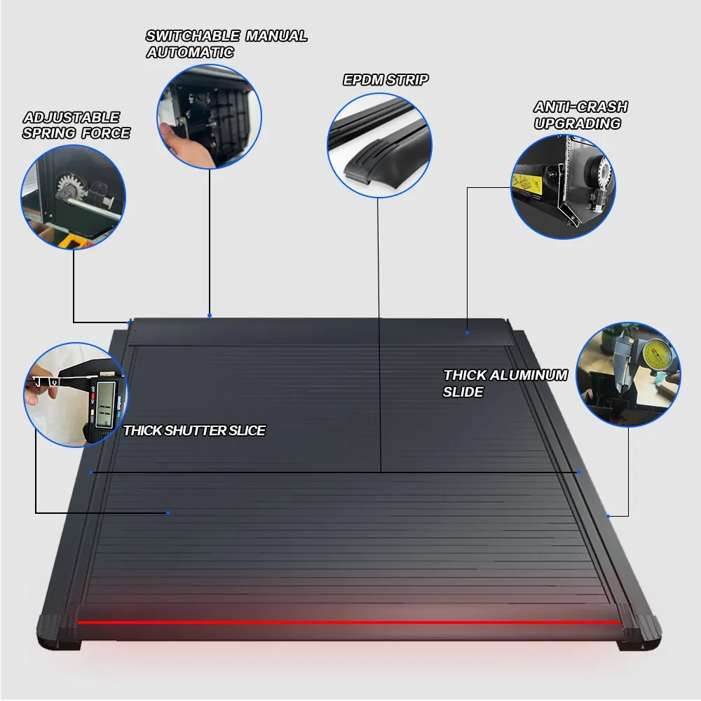 Jeep Gladiator Jt Pickup Electric Roller Shutter Lid Aluminum Retractable Hard Barrel Tonneau Covers Truck Bed Cover