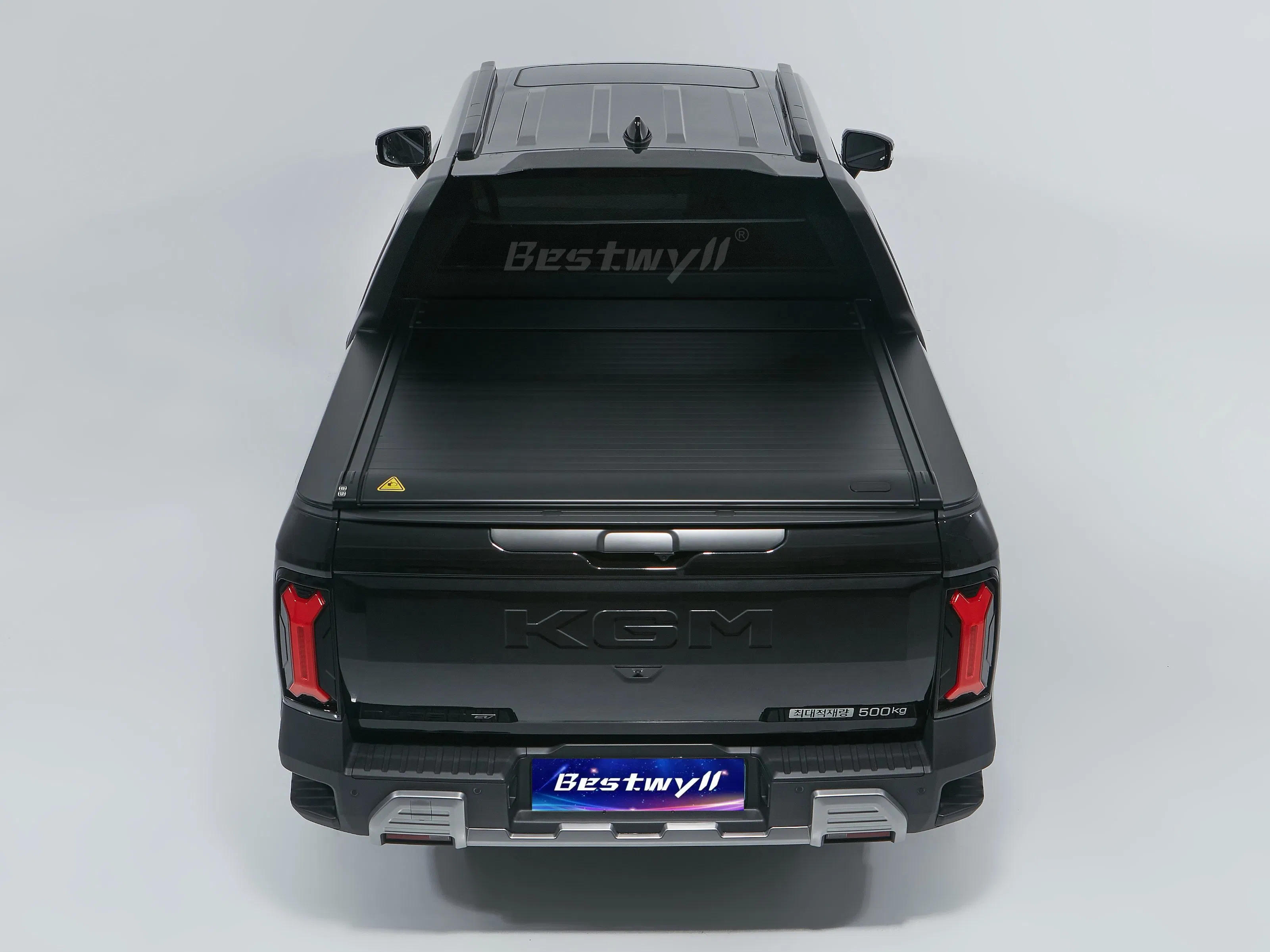 BESTWYLL Aluminum Pickup Truck Bed Cover Electric Roller Lid Automatic Retractable Tonneau Cover for Kgm Musso EV Ea-P136A