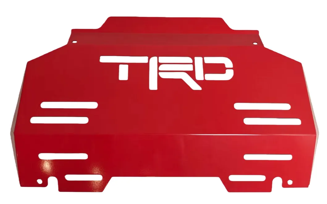 Skid plate installation view